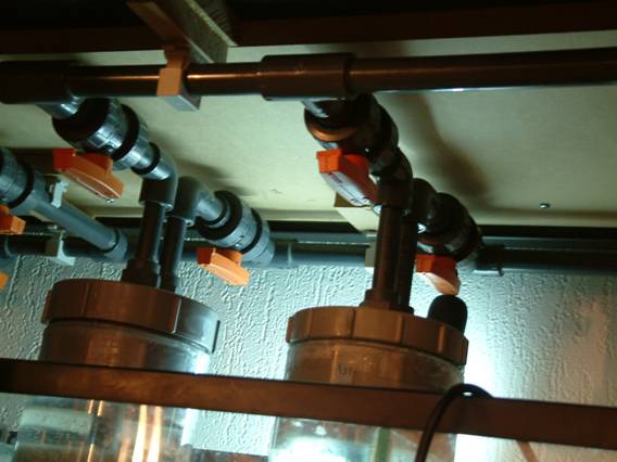 Wervelbedfilter aangesloten